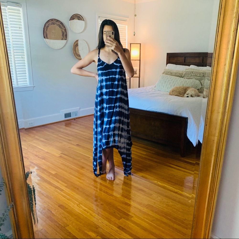 Blue Tie Dye Maxi Dess